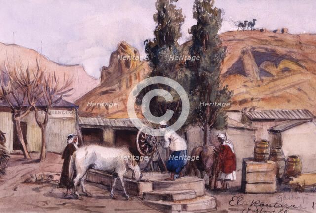 El Kantara March 17, 1886", Algeria, 1886.  Creator: Fritz von Dardel.