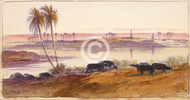 El Hon, Egypt, 1884. Artist: Edward Lear.