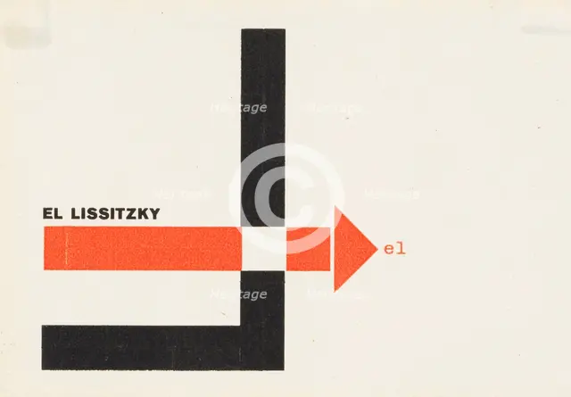 el (Letterhead), 1924. Creator: Lazar Markovich Lissitzky.