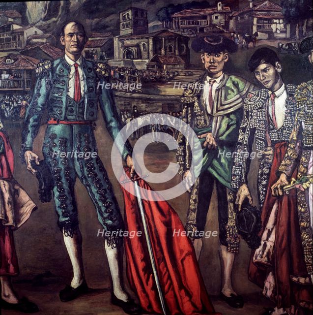 'El Lechuga y su Cuadrilla', c1915-1932.  Creator: José Gutiérrez Solana.