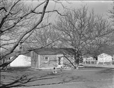 El Monte federal subsistence housing - 100 homes all occupied, California, 1936. Creator: Dorothea Lange