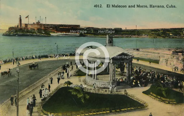 'El Malecon and Morro, Havana, Cuba', c1915.  Creator: Unknown.