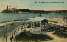 El Malecon and Morro, Havana, Cuba c1915. Creator: Unknown