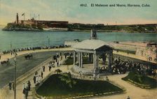 El Malecon and Morro, Havana, Cuba c1915. Creator: Unknown