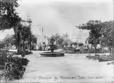 El Salvador- Park Scene In San Salvador, 1911. Creator: Harris & Ewing
