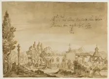 El santuario- basilica de Nuestra Señora del Lledó en Castellón de la Plana, 1699. Creator: Juan Conchillos Falco