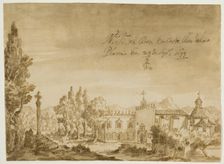 El santuario- basilica de Nuestra Señora del Lledó en Castellón de la Plana, 1699. Creator: Juan Conchillos Falco