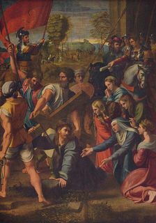El Pasmo de Sicilia (Christ Falling on the Way to Calvary), c1515, (c1934). Artist: Raphael