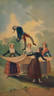 El Pelele (The Straw Manikin), 1791-1792, (c1934). Artist: Francisco Goya