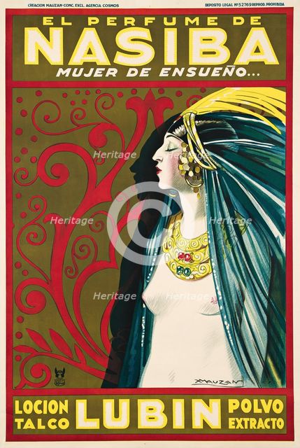 El Perfume de Nasiba, 1930. Creator: Mauzan, Luciano Achille (1883-1952).