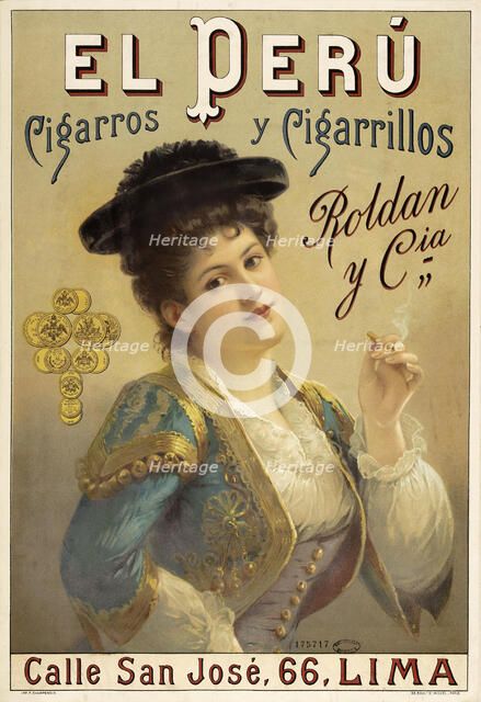 El Peru. Cigarros y cigarillos, 1895. Creator: Anonymous.
