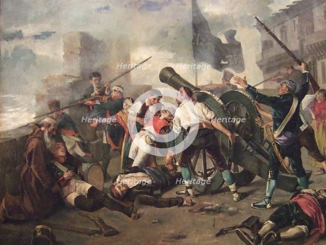 El Pilar Does Not Surrender, 1885. Creator: Federico Jiménez Nicanor.