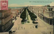 El Prado, Bird's Eye View, Havana, Cuba 1911