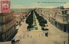 El Prado, Bird's Eye View, Havana, Cuba 1911