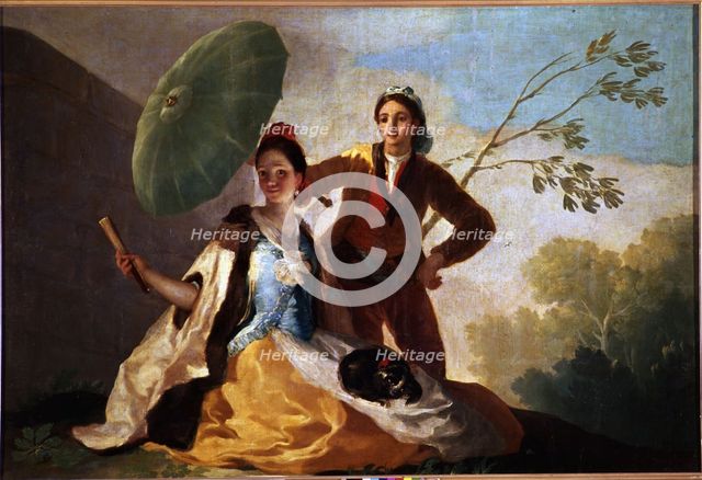 'El Quitasol', 19th century.. Creator: Goya y Lucientes  Francisco de (1746 - 1828).