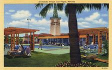 El Rancho Vegas, Las Vegas, Nevada postcard, 1943
