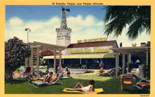 El Rancho Vegas, Las Vegas, Nevada postcard, 1947