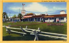 El Rancho Vegas, Las Vegas, Nevada postcard, 1950