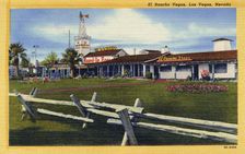 El Rancho Vegas, Las Vegas, Nevada postcard, 1950