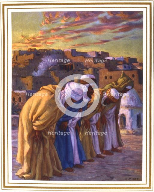 El Rekaa ou L'inclination (La Priere)' (Prayer of Inclination), 1918. Artist: Etienne Dinet