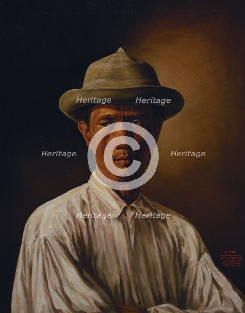 El tuno, 1875. Portrait of one of the peasants who arrived in Manila to trade their products.  Creator: Esteban Villanueva.