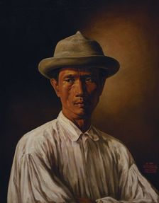 El tuno, 1875. Portrait of one of the peasants who arrived in Manila to trade their products. Creator: Esteban Villanueva