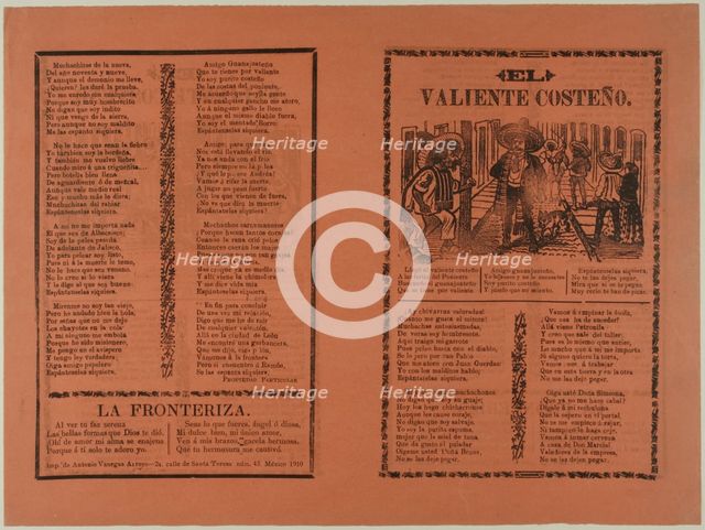 El valiente costeño (The Brave Man from the Coast), n.d. Creator: José Guadalupe Posada.