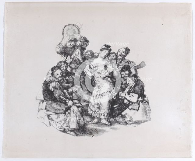 El vito (The Andalusian dance), ca. 1825-1826., ca. 1825-1826. Creator: Francisco Goya.