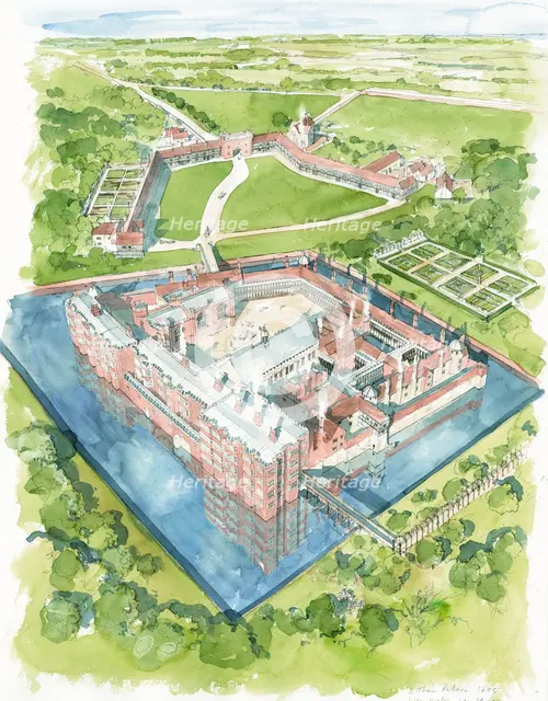 Eltham Palace, Greenwich, London, c1604 (c2011). Artist: Liam Wales.