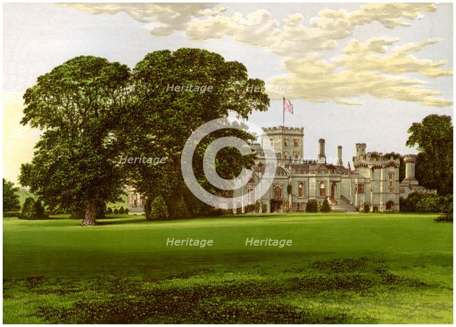 Elton Hall, Northamptonshire, home of the Earl of Carysfort, c1880. Artist: Unknown