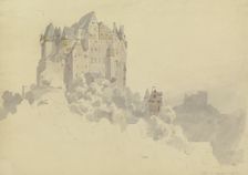 Eltz castle, 1841. Creator: Carl Theodor Reiffenstein