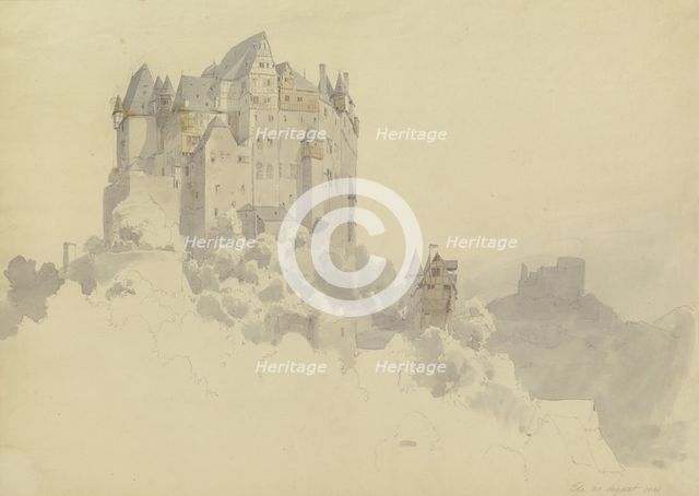 Eltz castle, 1841. Creator: Carl Theodor Reiffenstein.