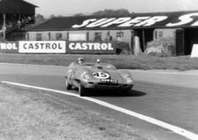 Elva Climax, I.Burgess at Goodwood 1958. Creator: Unknown