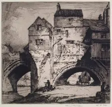 Elvet Bridge, Durham, c1900s. Creator: Albany E Howarth