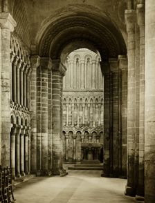 Ely Cathedral: West End of South Aisle, c. 1891. Creator: Frederick Henry Evans