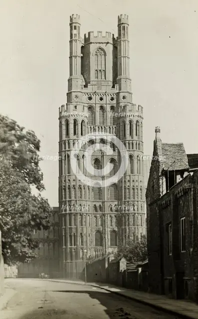 Ely Cathedral: West Tower from the Gallery, c. 1891. Creator: Frederick Henry Evans.