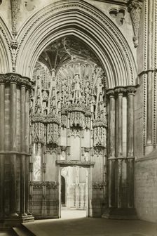 Ely Cathedral: Bishop Alcock's Chapel from Reho-Choir, 1891. Creator: Frederick Henry Evans