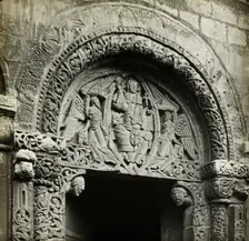Ely Cathedral: Carving Over Prior's Door, 1891. Creator: Frederick Henry Evans