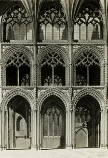 Ely Cathedral: Choir from an Engraving, c. 1891. Creator: Frederick Henry Evans