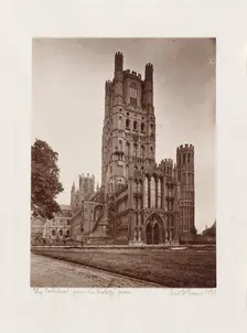 Ely Cathedral From Bishop’s Green (image 2 of 2), Printed 1891. Creator: Frederick Henry Evans