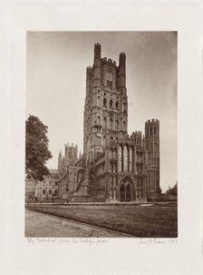 Ely Cathedral From Bishop’s Green (image 2 of 2), Printed 1891. Creator: Frederick Henry Evans
