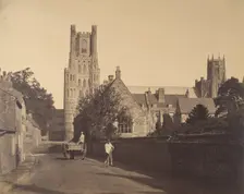 Ely Cathedral, from the Grammar School, 1857. Creator: Roger Fenton