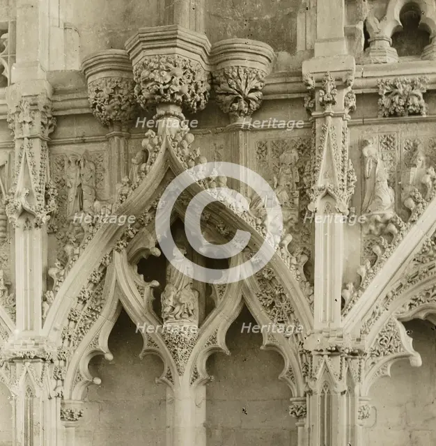 Ely Cathedral: Lady Chapel, details, c. 1891. Creator: Frederick Henry Evans.