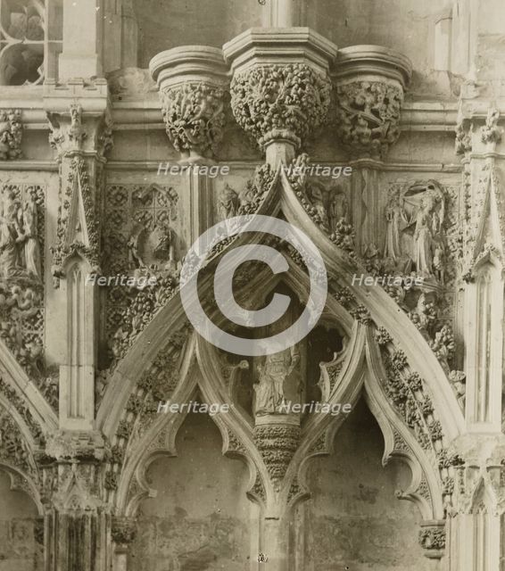 Ely Cathedral: Lady Chapel, Details, c. 1891. Creator: Frederick Henry Evans.
