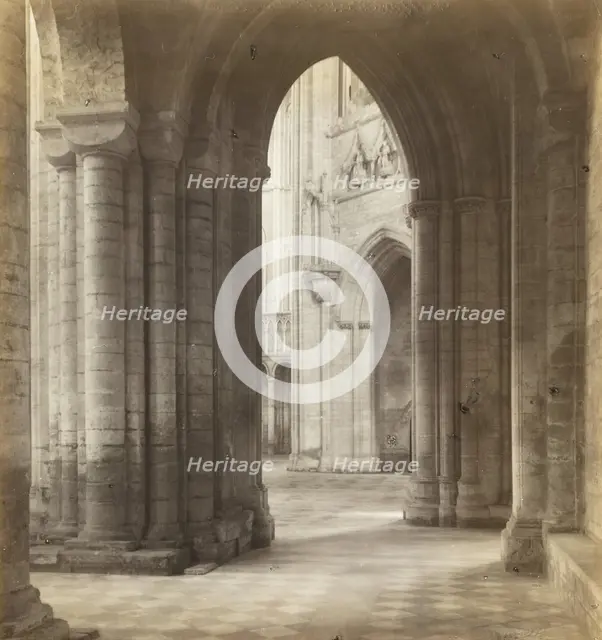 Ely Cathedral: Late Afternoon Across the Transepts, c. 1891. Creator: Frederick Henry Evans.
