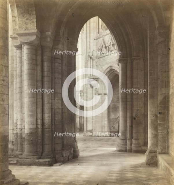 Ely Cathedral: Late Afternoon Across the Transepts, c. 1891. Creator: Frederick Henry Evans.