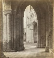 Ely Cathedral: Late Afternoon Across the Transepts, c. 1891. Creator: Frederick Henry Evans