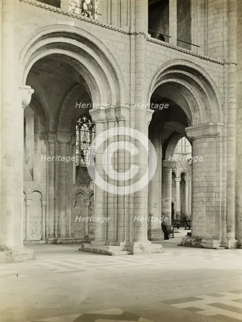 Ely Cathedral: Nave Arches, 1891. Creator: Frederick Henry Evans.