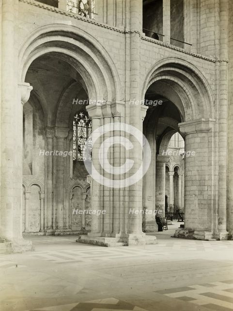 Ely Cathedral: Nave Arches, 1891. Creator: Frederick Henry Evans.