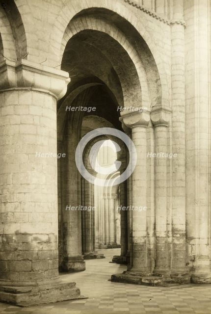 Ely Cathedral: North Transept into North Aisle, c. 1891. Creator: Frederick Henry Evans.